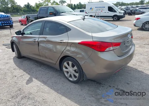 2013 Hyundai Elantra Limited из США, поврежденный, VIN 5NPDH4AE4DH352390